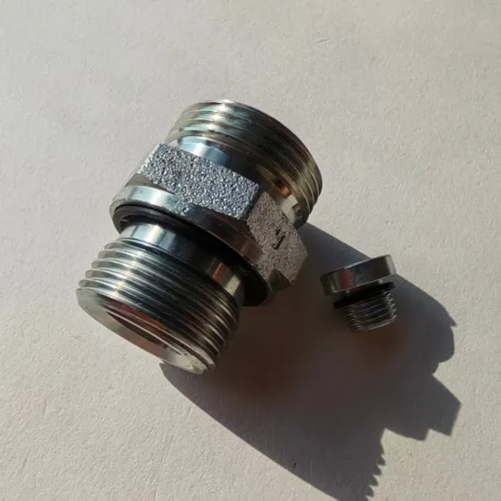  Forged Hydraulic Fitting with Durable O-Ring Seal and Round Head